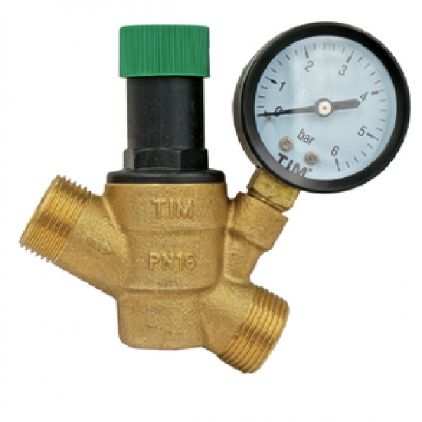 Редуктор давления с манометром TIM BL6823A